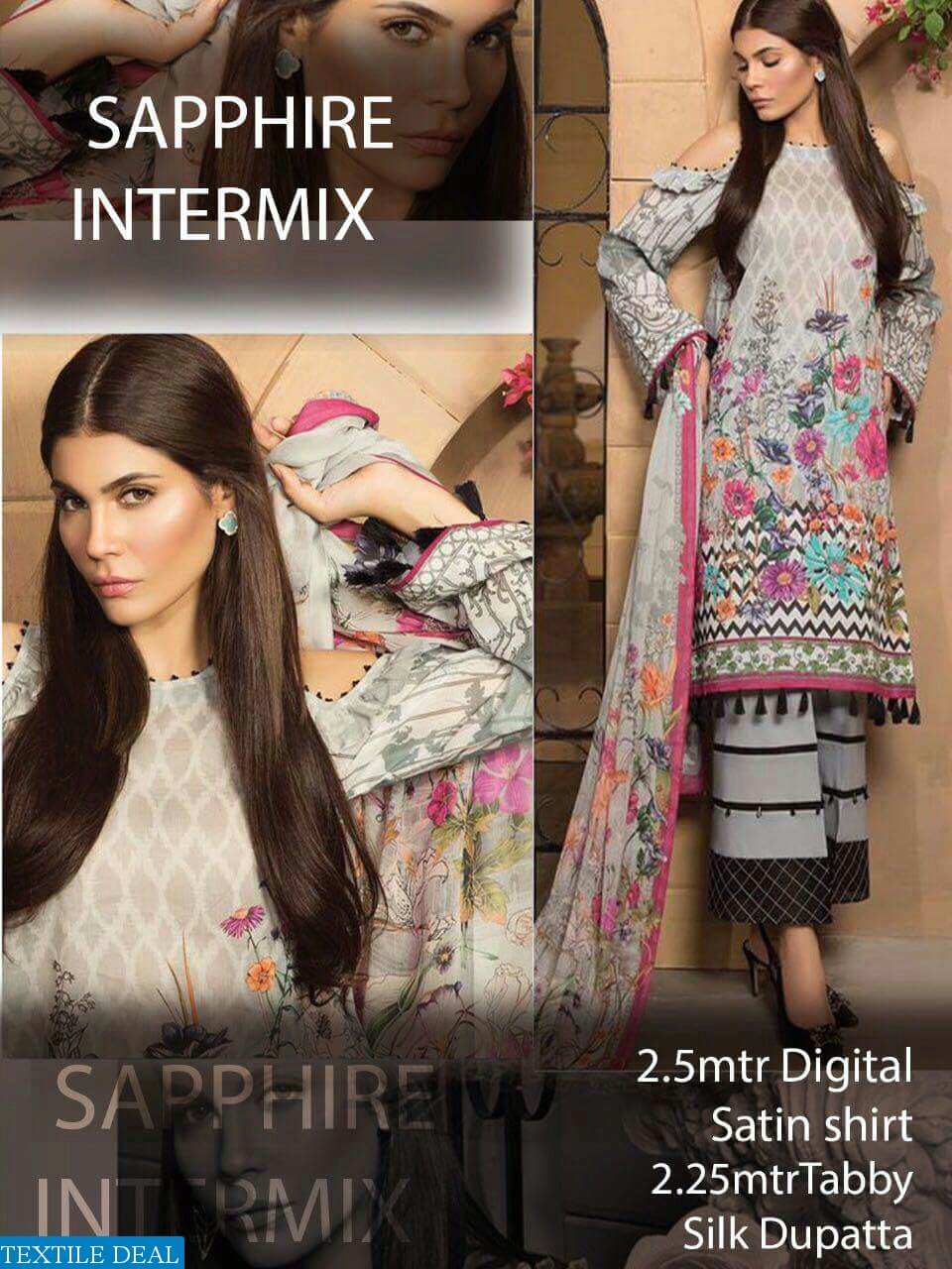 Sapphire intermix Wholesale pakistani concept shirt n Dupatta